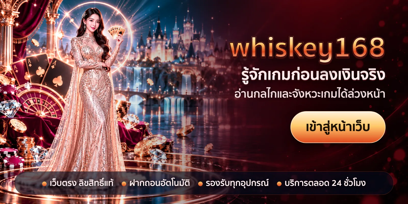 ภาพหัวเรื่องของ whiskey168 ชุดที่ 2 — รู้จักเกมก่อนลงเงินจริง